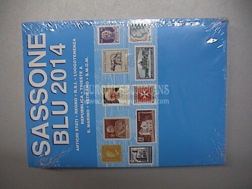 2014 Catalogo Sassone Blu francobolli