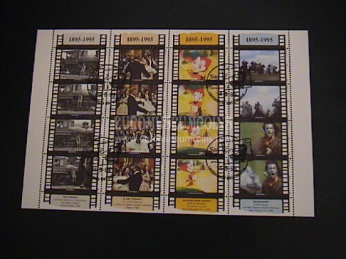 1995 Foglietto Cinema con Timbro Primo Giorno San Marino