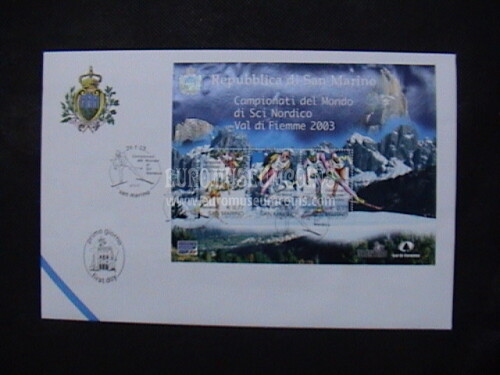 2003 FDC Sci Nordico BF San Marino
