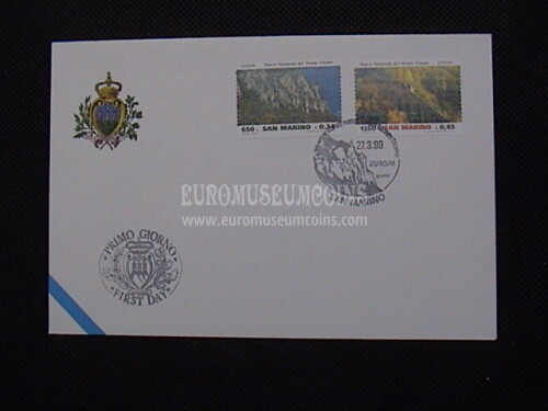 1999 San Marino Europa Busta primo giorno di emissione FDC
