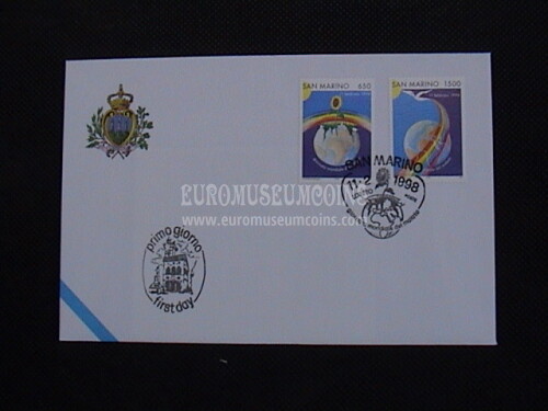 1998 San Marino Giornata del Malato Busta primo giorno di emissione FDC