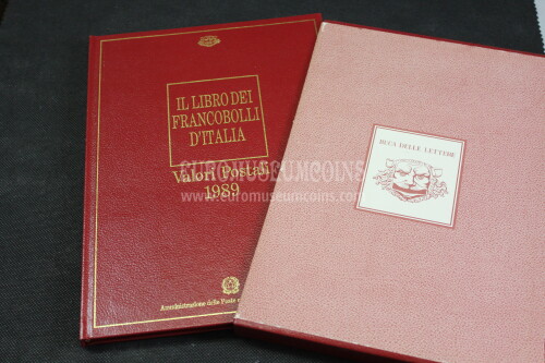 1989 LIBRO ANNUALE FRANCOBOLLI ITALIA
