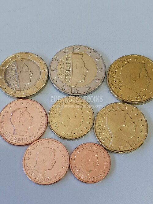 2022 Lussemburgo serie completa 8 monete euro