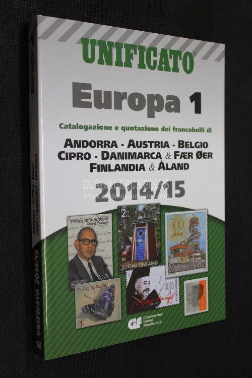 2014 - 2015 EUROPA 1 Catalogo Unificato francobolli da Andorra a Finlandia