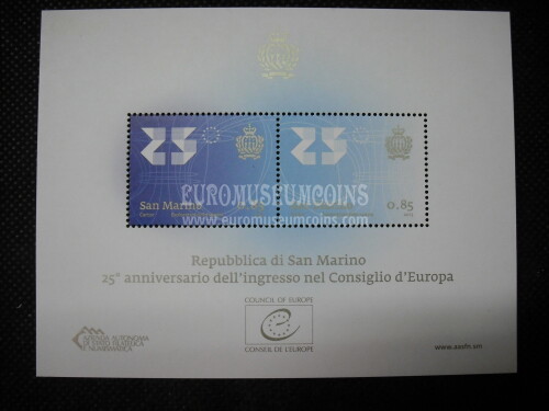 2013 foglietto BF130 San Marino Consiglio d'Europa
