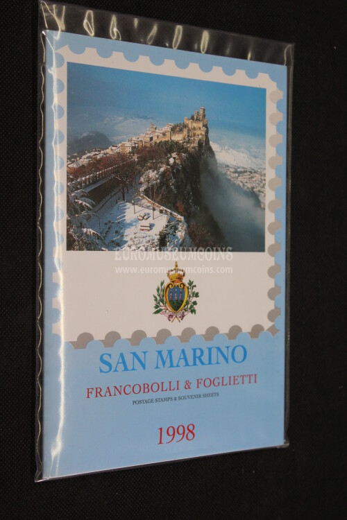 1998 FOLDER ANNUALE FRANCOBOLLI SAN MARINO
