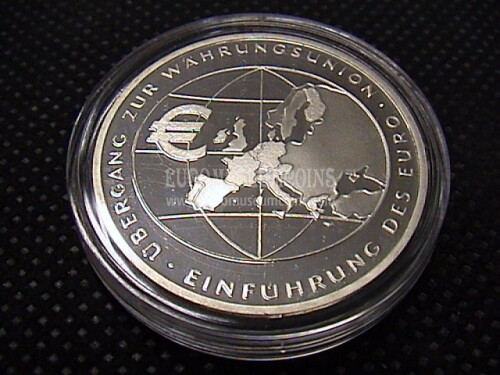 2002 Germania Introduzione Euro 10 Euro Proof in argento zecca F