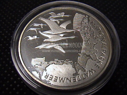 2004 Germania Parco Nazionale 10 Euro Proof in argento 
