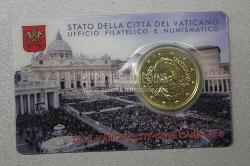 2015 Vaticano Papa Francesco 50 centesimi di euro in coincard n° 6