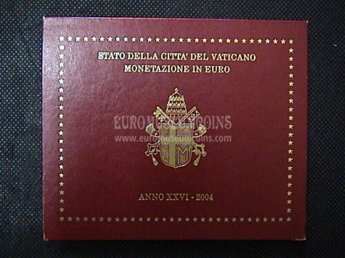 2004 Vaticano divisionale FDC in folder ufficiale