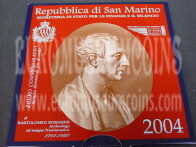 San Marino 2004 Borghesi 2 euro commemorativo in folder ufficiale