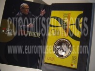 2021 Italia 5 Euro bimetallico Proof Ennio Morricone in coincard