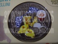 2021 Italia 5 Euro FDC Emilia Romagna Lambrusco e Tortellini serie cultura enogastronomica italiana