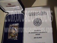 2022 Vaticano Madre Teresa moneta da 25 euro argento Proof colorata