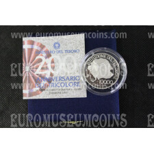 1997 Italia 10000 Lire PROOF Anniversario del Tricolore in argento con cofanetto  