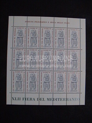 1987 Italia Foglietto Erinnofilo emesso per la Fiera del Mediterraneo