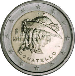 Italia 2016 Donatello 2 euro commemorativo 