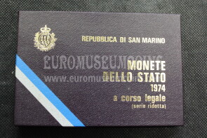 1974 San Marino divisionale ridotta Lire FDC 