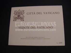 4 Cartoline da Lire 300 con le Vedute del Vaticano