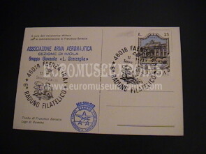 1973 Cartolina con Timbro 6° Raduno Filatelico Faenza Associazione Arma Aeronautica