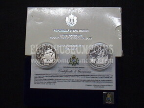 1997 San Marino 5000 e 10000 Lire San Marino Caboto e Vasco de Gama argento Proof