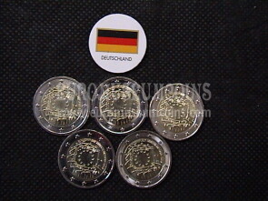 Germania 2015 Bandiera U.E. 2 Euro commemorativo 5 zecche