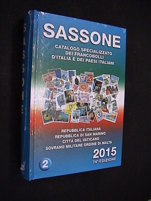 2015 Catalogo Sassone specializzato Volume 2 francobolli area italiana