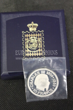 1966 Monaco 10 Franchi Charles III in argento Prova Essai