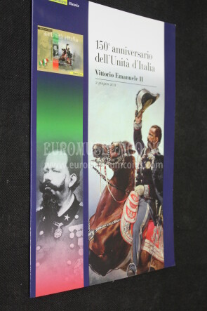 2011 Italia Folder 150° Unità D'Italia Vittorio Emanuele II