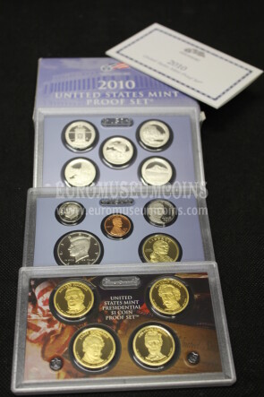 2010 Stati Uniti set annuale 14 monete  proof
