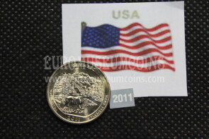 2011 Stati Uniti Olympic zecca D quarto di dollaro Parchi