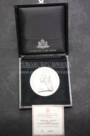 1971 San Marino Giovanni Battista Morgagni medaglia in argento