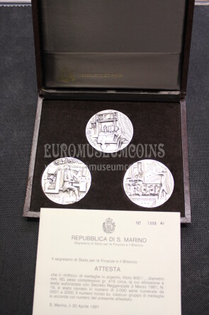 1981 San Marino Omaggio a Pizzetti - Offenbach - Ciajkovski medaglie in argento