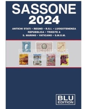 2024 Catalogo Sassone Blu francobolli area italiana