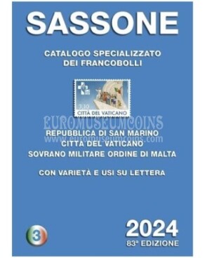 2024 Catalogo Sassone specializzato Volume 3 francobolli area italiana