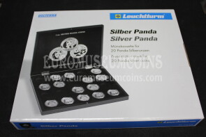 Cofanetto in legno Panda per 20 monete da 1 oncia in argento ( 1 oz )