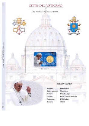 2023 Vaticano Pontificato aggiornamento per coincard N.14
