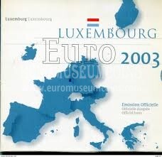 2003 Lussemburgo divisionale FDC in confezione ufficiale