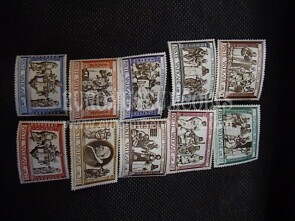 1960 Opere di Misericordia 10 francobolli Vaticano