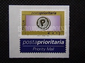 2002 Italia 4,13 euro francobollo Prioritario