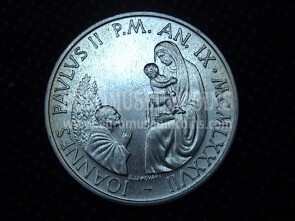 1987 Vaticano 1000 Lire Anno IX in argento