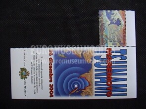2005 San Marino : Tsunami 1 valore A + bandella