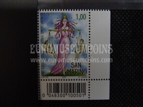 2007 PARI OPPORTUNITA' francobollo San Marino 