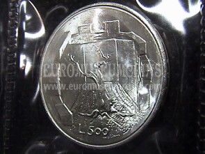 1976 San Marino 500 Lire Sicurezza Sociale in argento