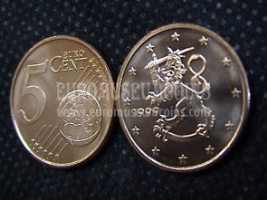 5 centesimi di euro Finlandia anno 1999