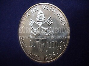 1983 - 84 Vaticano Lire 1000 Anno Santo in argento FDC