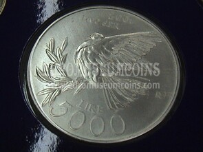 2001 San Marino 5000 Lire argento