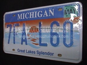 Stati Uniti d' America Michigan Targa auto da collezione 