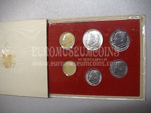1981 Vaticano monete singole FDC Anno III - 3
