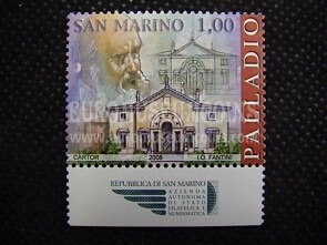 2008 San Marino : Andrea Palladio ( 1 valore  Logo AASFN )